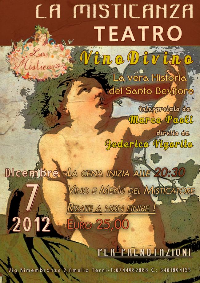 Teatro alla Misticanza - Vino Divino - Marco Paoli - Federico Vigorito
